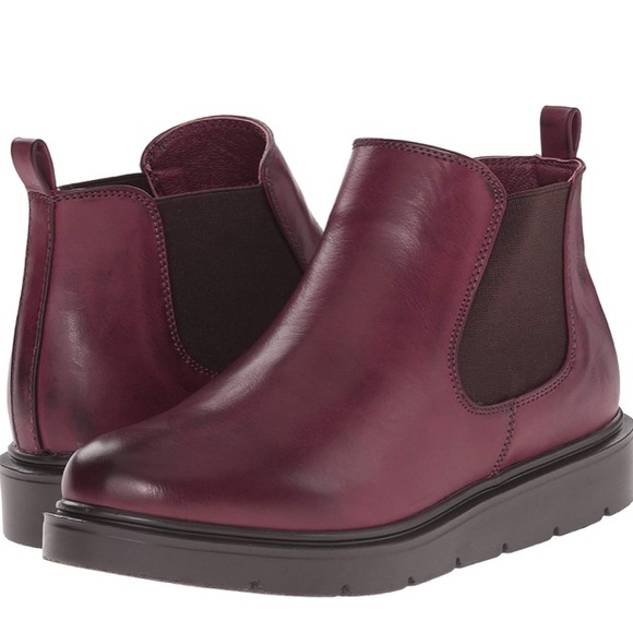 Wanted Shoes - Wanted South Burgundy Stretch Ankle Flatform Boot.CLOSET CLEARANCE.